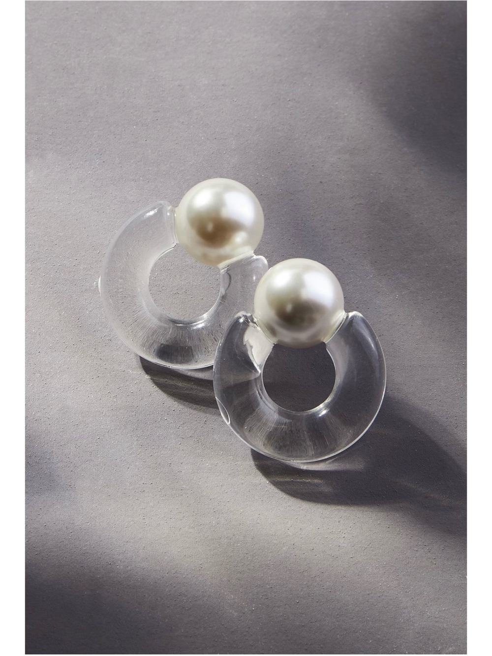 Anthropologie Translucent Tube Earrings